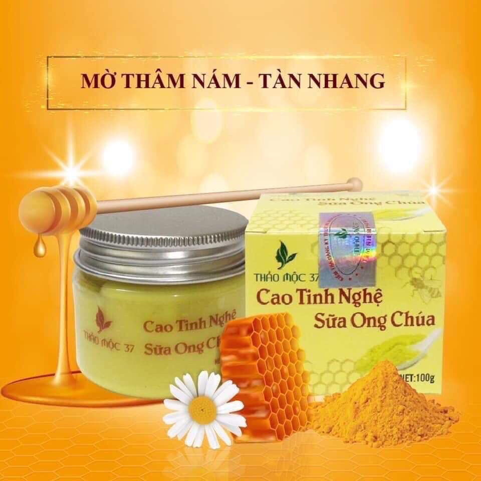 Cao Tinh Nghệ Sữa Ong Chúa Giảm Tàn Nhang, Nám, Mụn, Giúp Da Trắng Sáng Hàng Công Ty Thảo Mộc 37