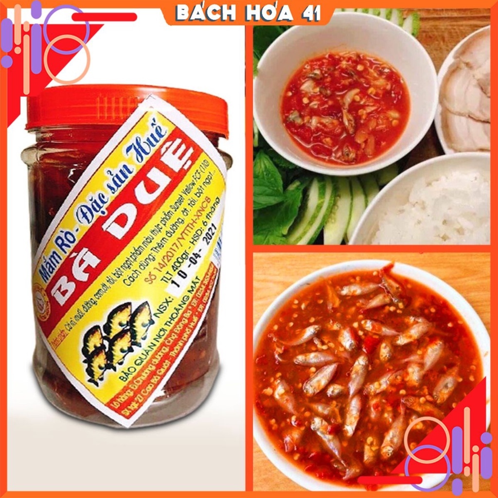 【kho sẵn sàng】 Mắm rò Bà Duệ (mắm cá) 400g - Đặc sản Huế