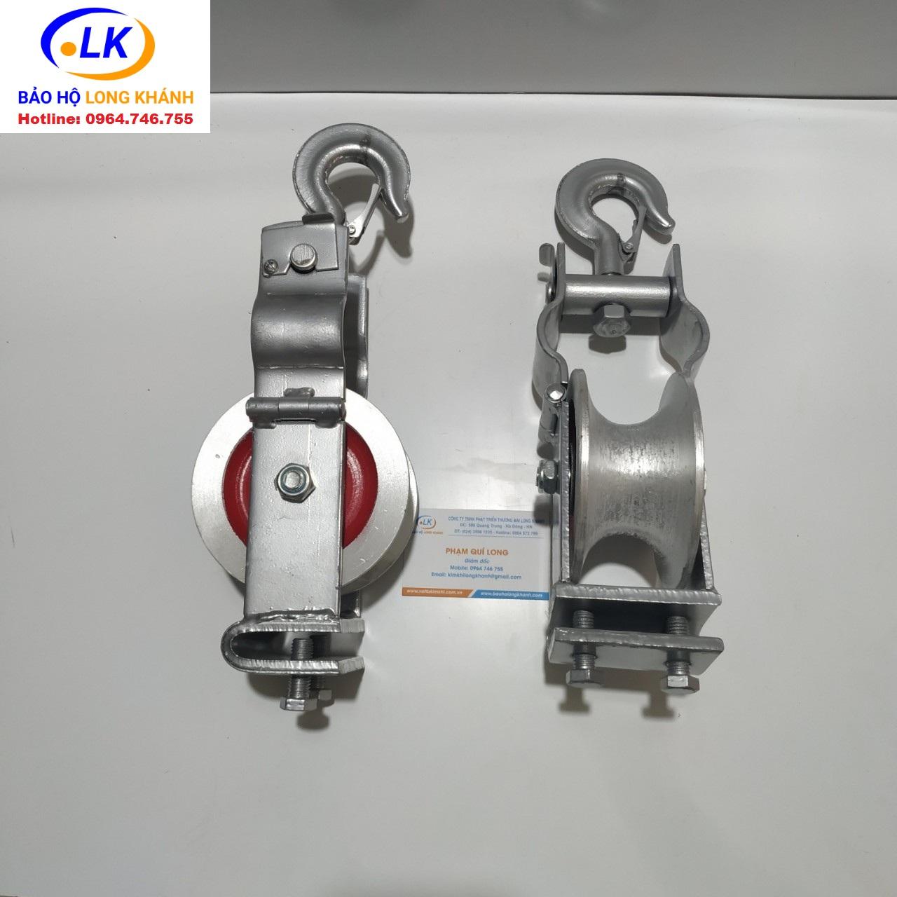 Puly nhôm kéo dây điện 120x60mm