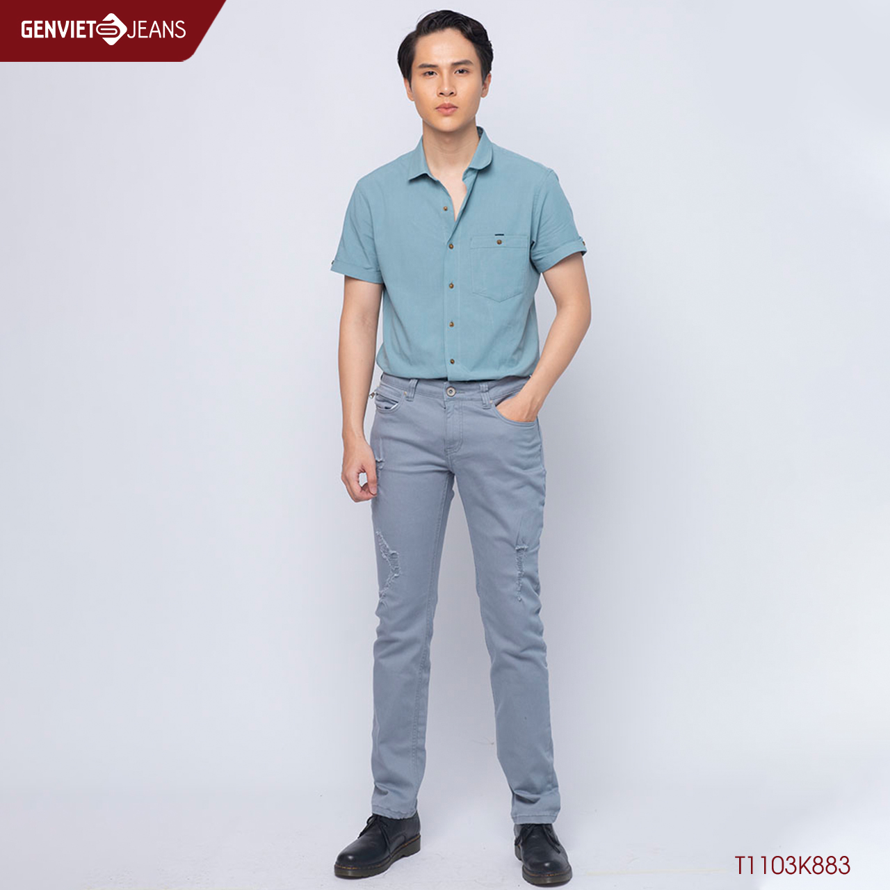 Quần Dài Kaki Nam T1103K883 GENVIET