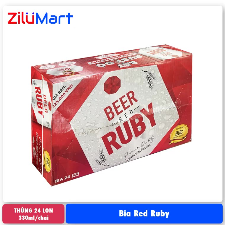 Bia ruby đỏ loại 330ml