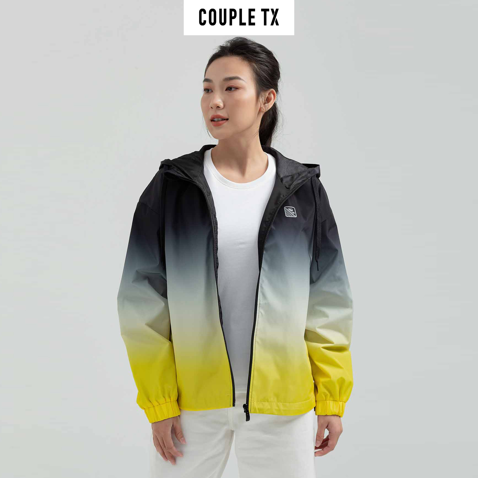 Áo khoác nữ đẹp couple tx - dù trượt nước ombre loang màu wop 2023