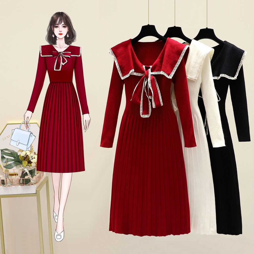 Top 15 mẫu váy thu đông Hàn Quốc xinh xắn cho nàng xuống phố