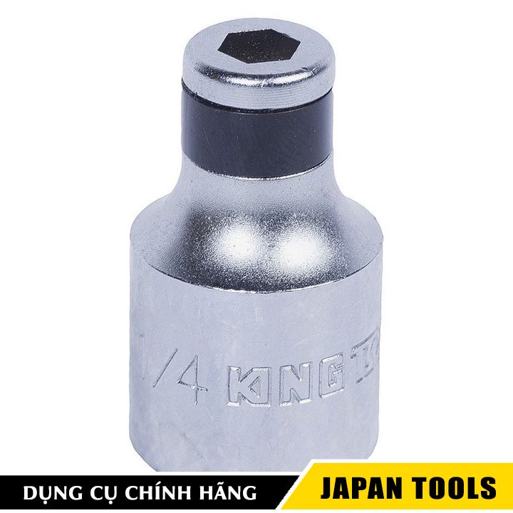 Đầu chuyển bu lông 1/2" sang đầu bắn vít 6.35mm kingtony 414808s | japan tools
