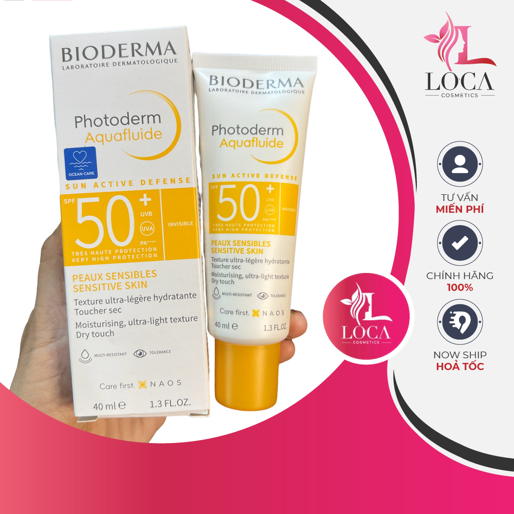 Kem chống nắng bioderma photoderm max aqua fluide spf 50+ 5.0