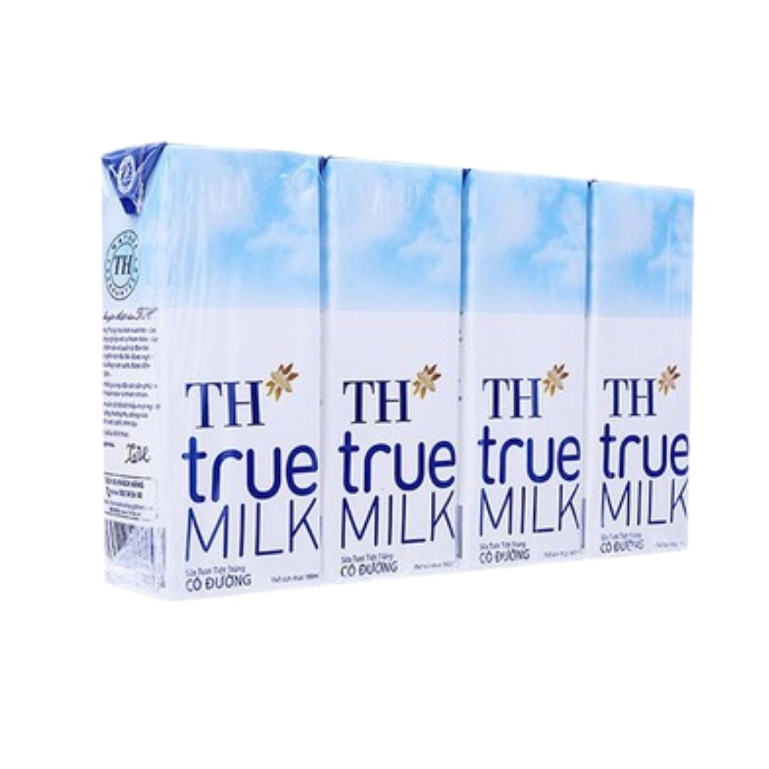 Sữa tươi tiệt trùng có đường TH true milk - 180ml