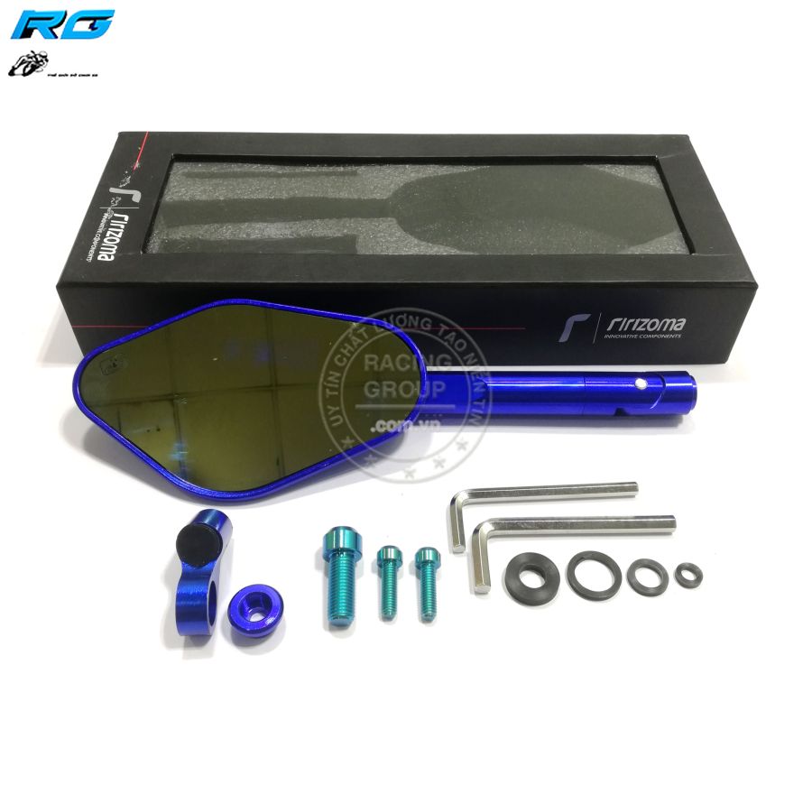 Combo gương kính chiếu hậu elisse rizoma kèm ốc gr5 – tặng kèm bộ chế xoay