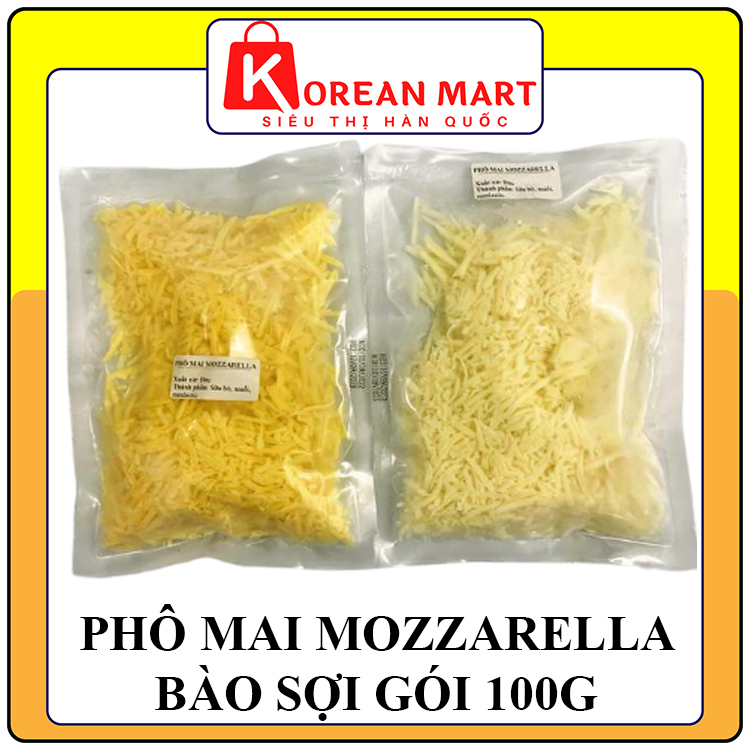 Phô mai Mozzarella bào sợi gói 100g