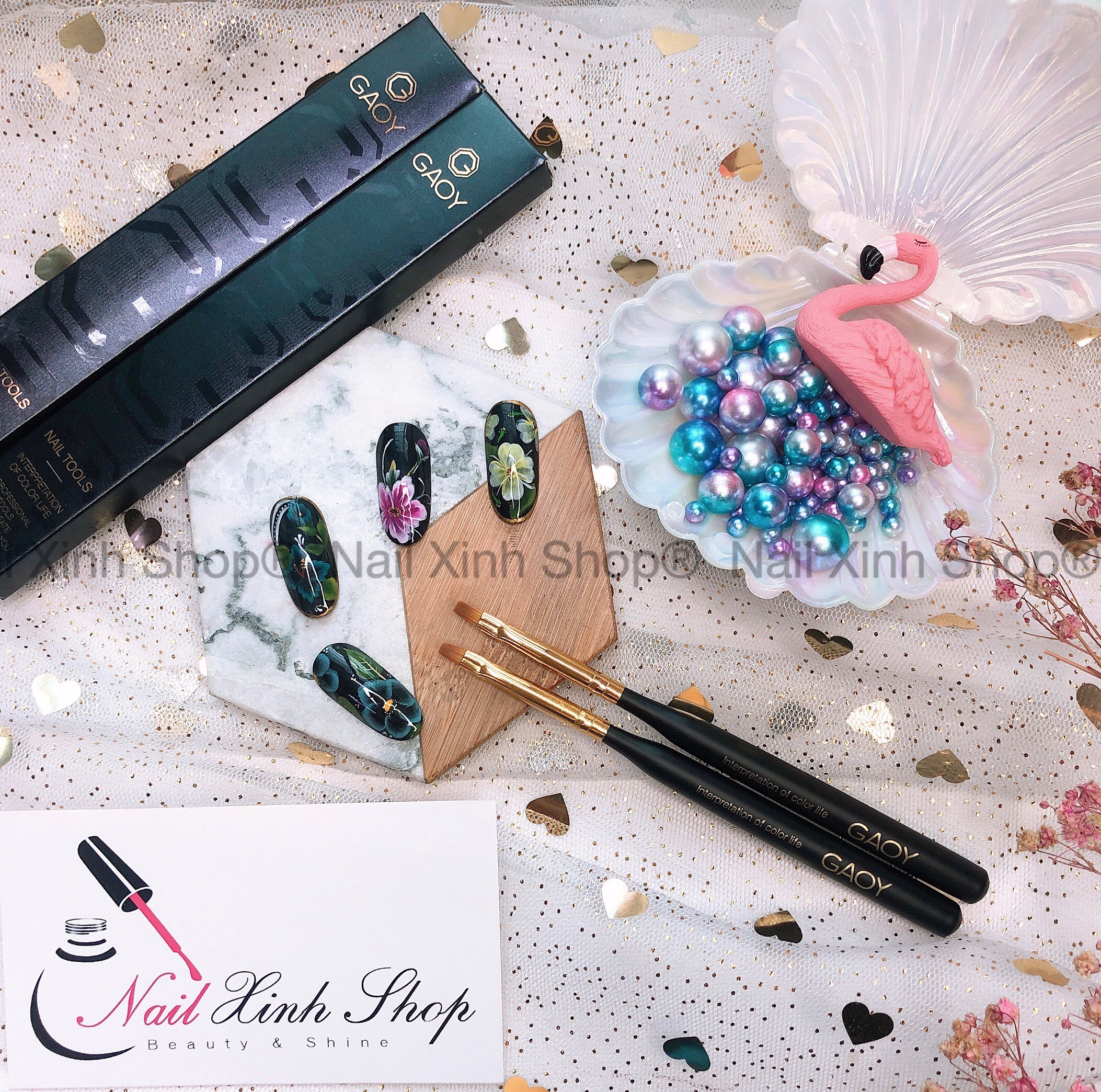 [HCM]Cọ Bản Nail số 3 vẽ nail chuyên nghiệp cọ vẽ đầu tròn cao cấpvẽ Arcylic chuyên dụng nail salon 2020 Cọ Gaoy chính hãng