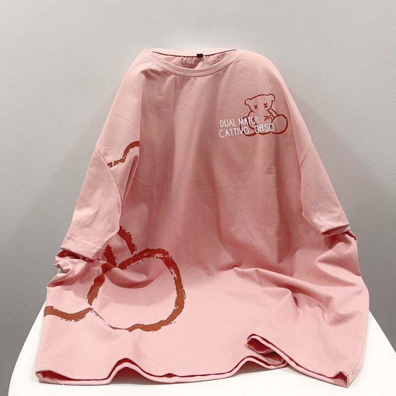 Áo thun gấu ảnh thật unisex