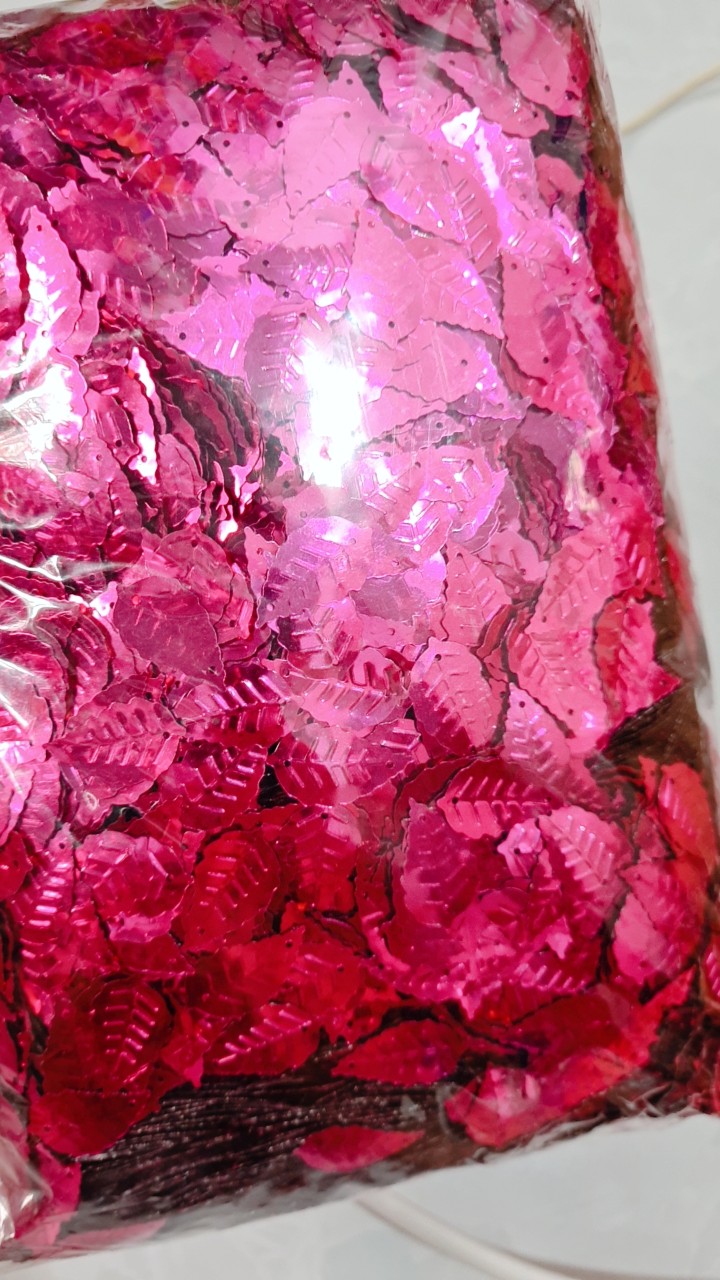 Kim sa thiếc hình lá gói 50gr trang trí áo váy