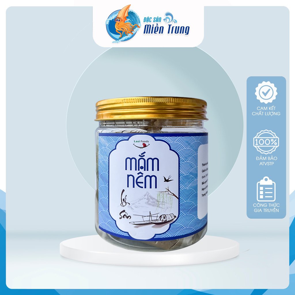 Mắm nêm lý sơn, món mắm độc đáo miền trung hương vị đậm đà thơm ngon, hũ 500g - lasi foods