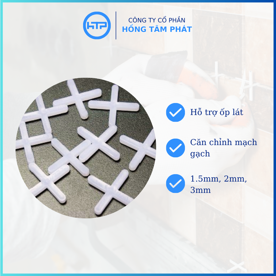 Ke chữ thập 1.5,2,3mm dùng để hổ trợ cân bằng ốp lát gạch