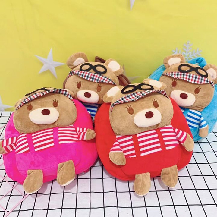 Balo gấu bông, Balo thú bông cho bé đi nhà trẻ