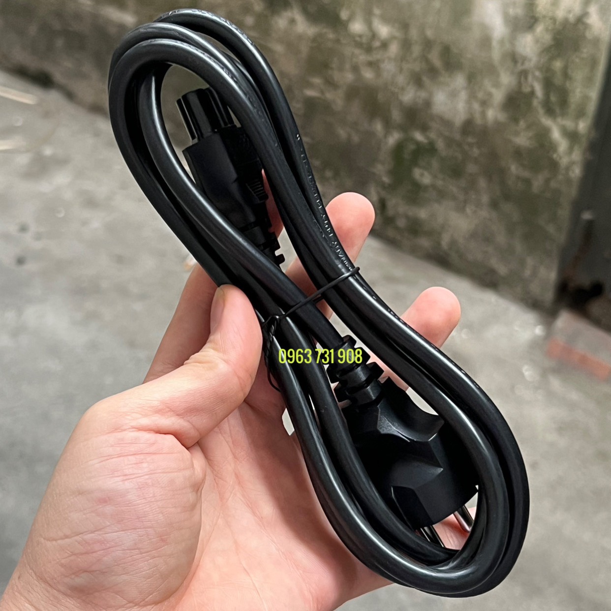 Dây nguồn cho sạc laptop 3 chân tròn hàng thị trường Nhật và Mỹ