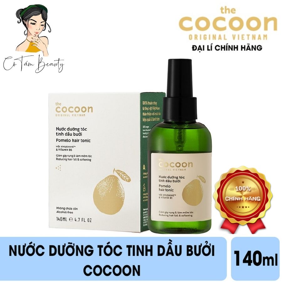 Nước dưỡng tóc tinh dầu bưởi cocoon pomelo 140ml