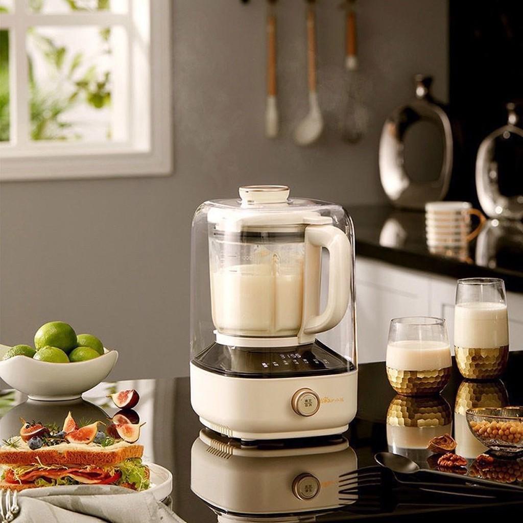 Máy làm sữa hạt Bear thông minh, Máy làm sữa tự động nắp hộp chống ồn dung tích 1L