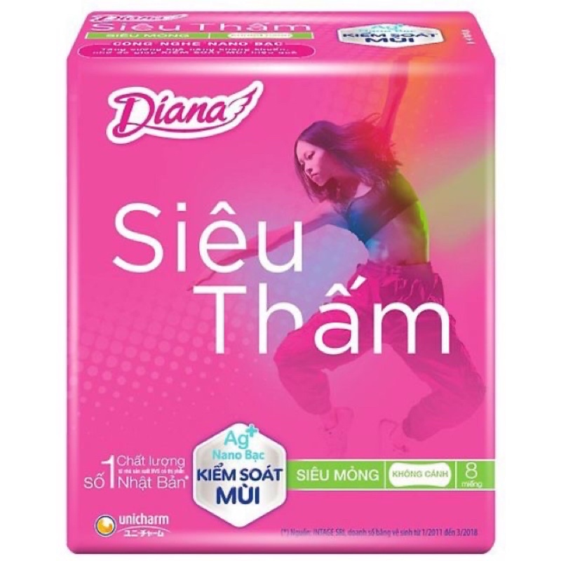 Băng Vệ Sinh Diana Siêu Thấm, Sensi Cool Fresh