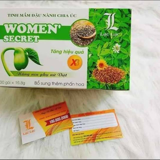 COMBO 2 HỘP TINH MẦM ĐẬU NÀNH HẠT CHIA ÚC LẠC LẠC - HỘP 30 GÓI - 16.8G/GÓI - HỖ TRỢ NỘI TIẾT TỐ NỮ TĂNG VÒNG 1