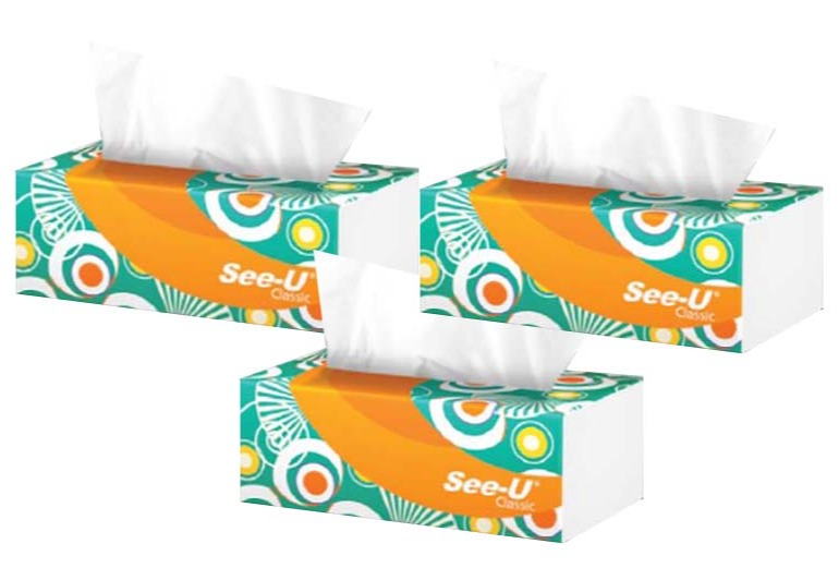 Combo 3 gói khăn giấy rút see-u 2 lớp 250 tờ/gói