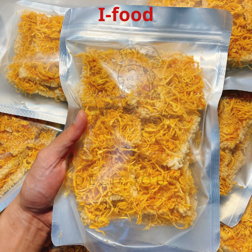 Cơm cháy khô gà sốt tỏi thơm ngon giòn rụm - Đồ ăn vặt siêu ngon ifood.shop