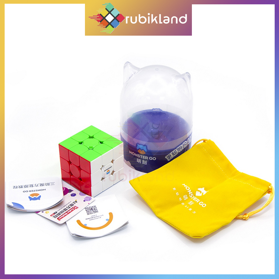 Rubik gan monster go ai 3x3 bluetooth smart cube rubic điện tử có nam châm