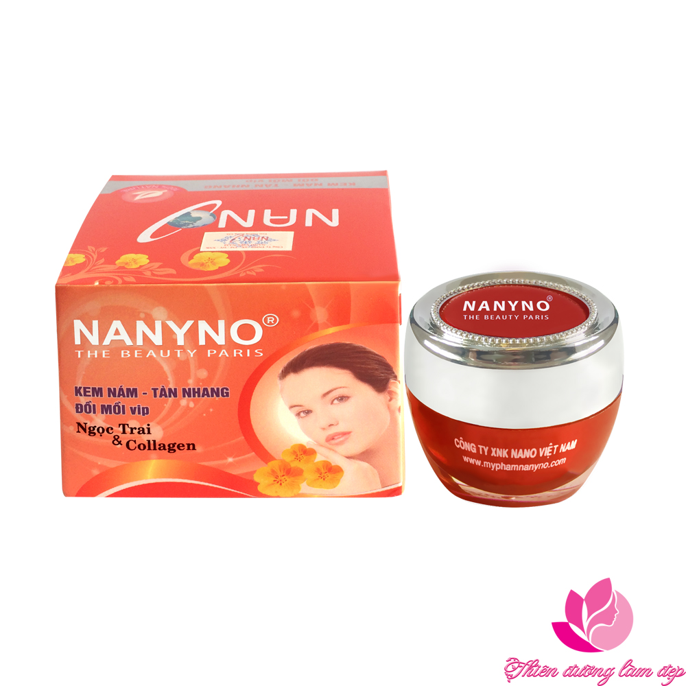 Kem nám tàn nhang đồi mồi Vip Ngọc Trai và Collagen NANYNO 22g