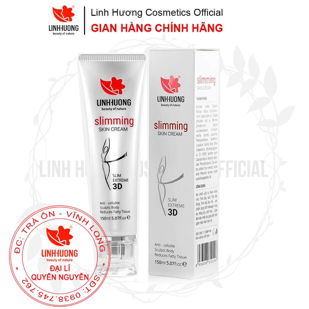 Kem tan mỡ Linh Hương 150ml-Đánh tan mỡ bụng,đùi,bắp tay hiệu quả