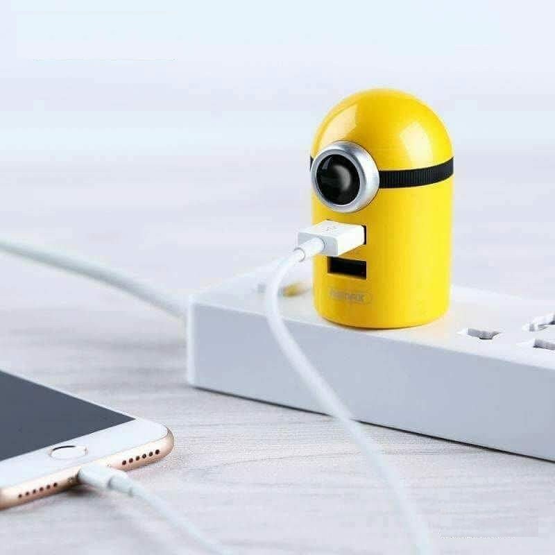 Củ sạc remax minion 2 cổng usb