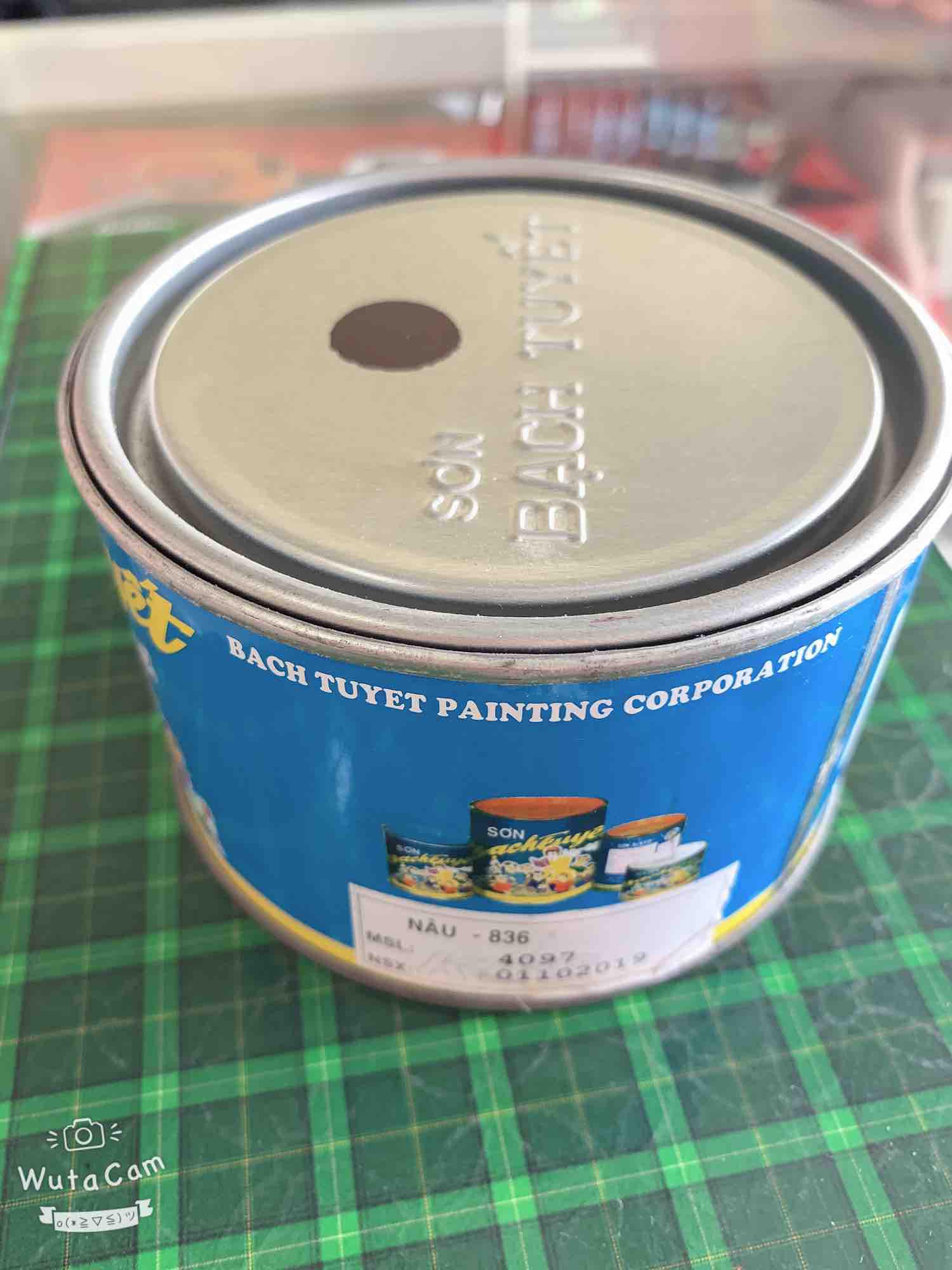 Sơn dầu Bạch Tuyết màu nâu -836 (Ankyd bóng 400gr)