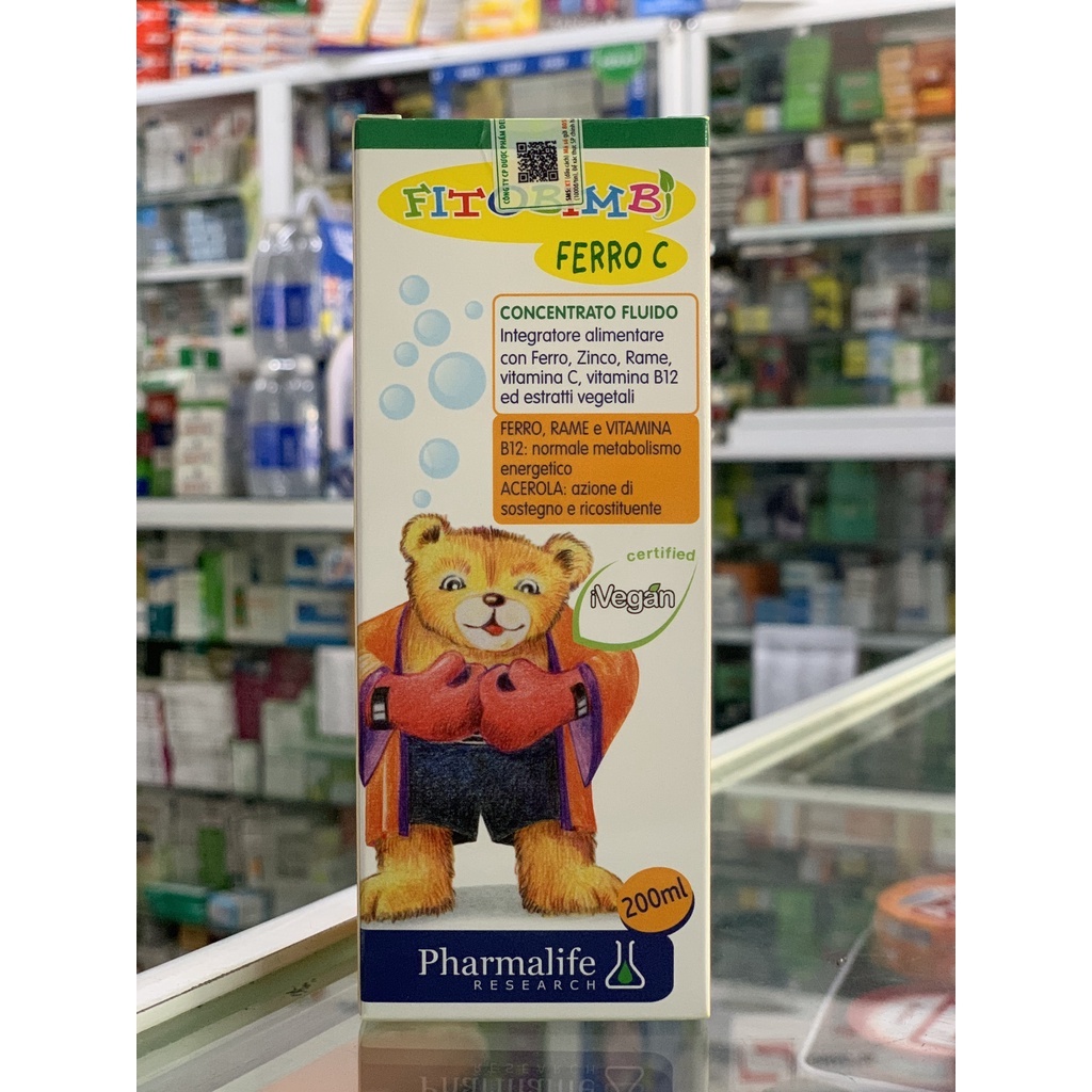 Siro ferro c bổ sung vitamin c, sắt, kẽm cho trẻ/ fer /fero c siro bổ máu/ q7