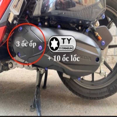 [HCM][VARIO] Combo 13 ốc titan GR5 gắn ốp nồi và lốc máy