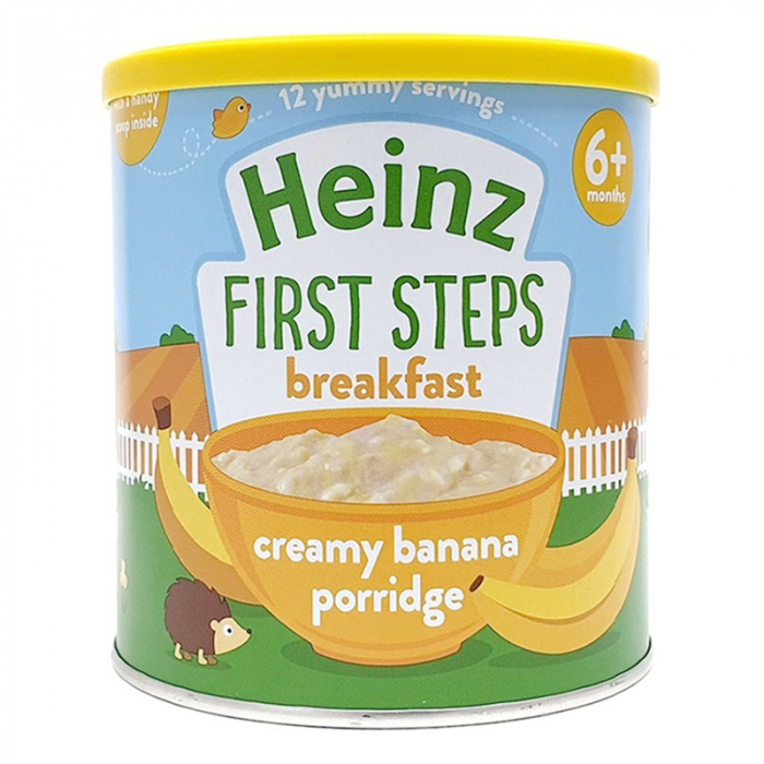 Bột ăn dặm kem yến mạch chuối heinz 240g