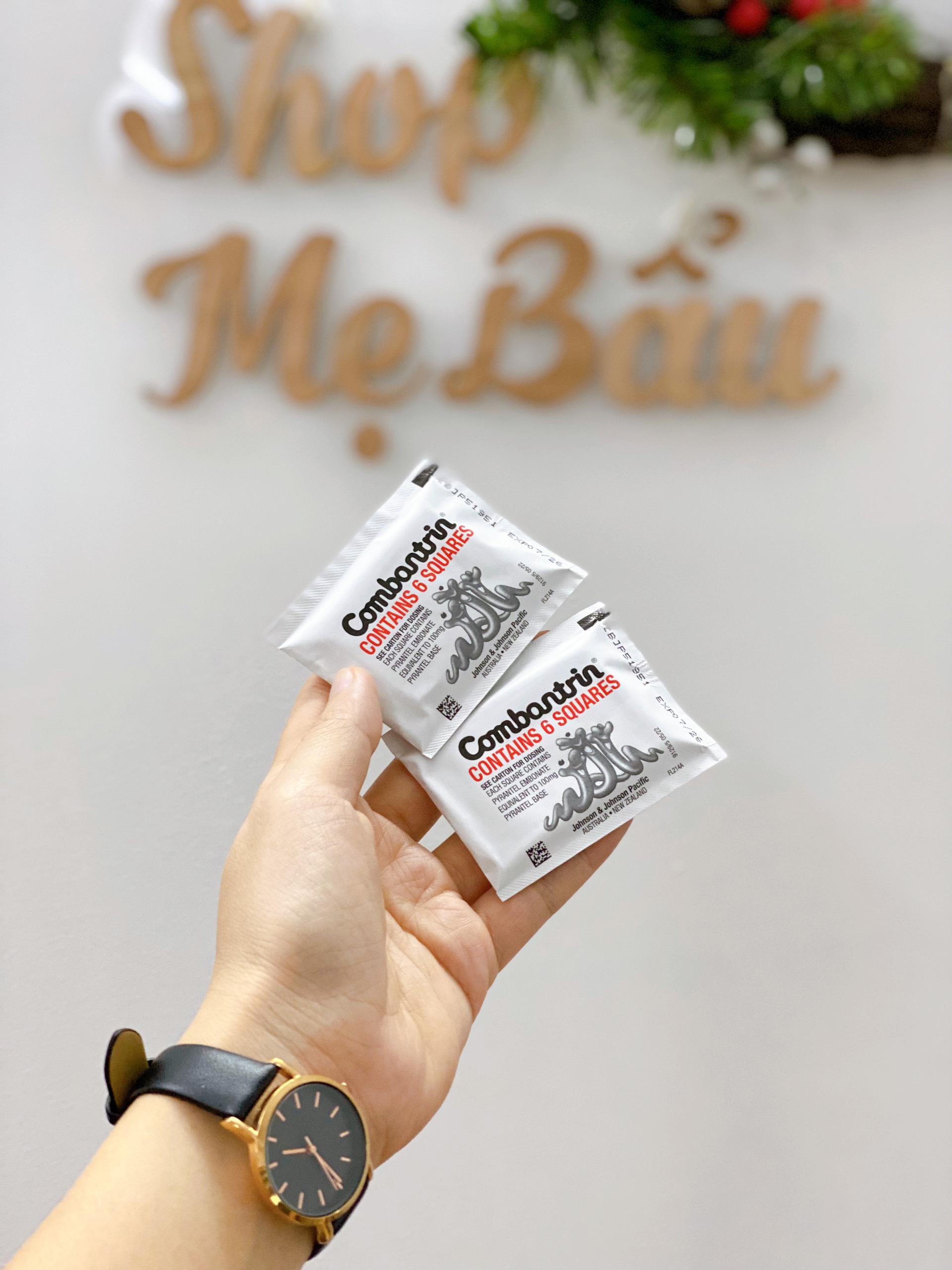 Thanh 6 ô tẩy giun socola Úc cho bé từ 1 tuổi