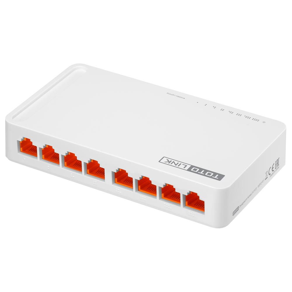 [HCM]Switch 8 cổng 10/100Mbps TOTOLINK S808 - Hãng phân phối chính thức