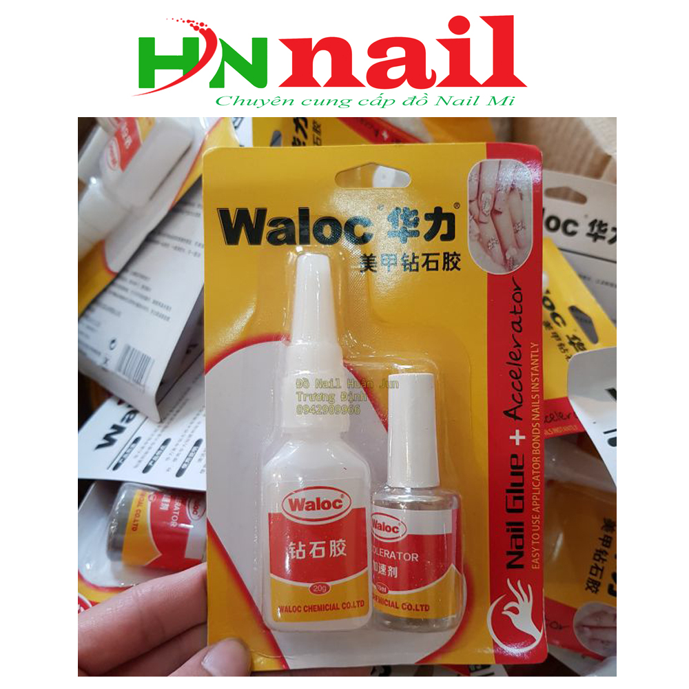 Keo waloc dán móng, gắn đá dùng trong trang trí nail thời trang nữ shop Hnnail