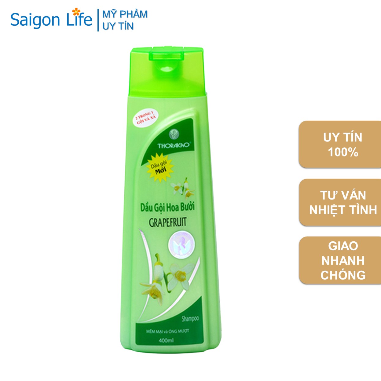 Dầu Gội Và Xả Hoa Bưởi Thorakao 400ml