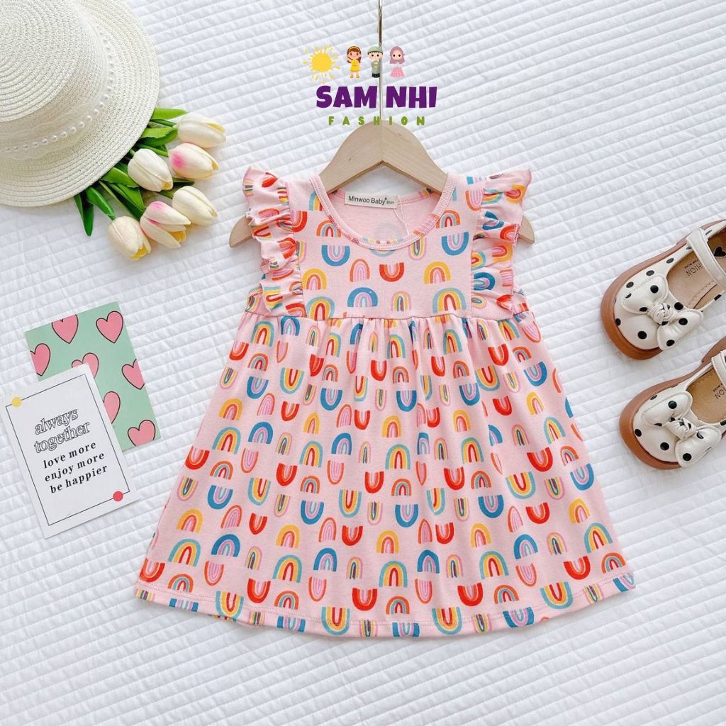 Váy/ đầm cánh tiên Bozip siêu mềm mịn mát cho bé gái
