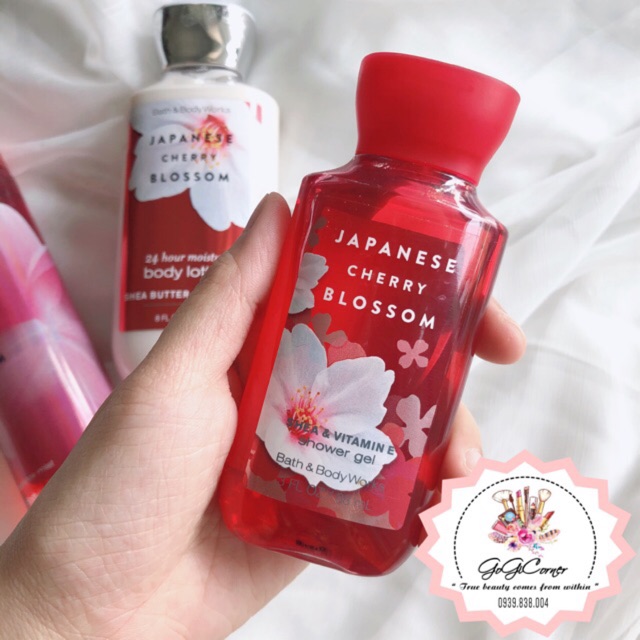 SỮA TẮM DẠNG GEL BATH AND BODY WORKS HƯƠNG JAPANESE CHERRY BLOSSOM 88ML