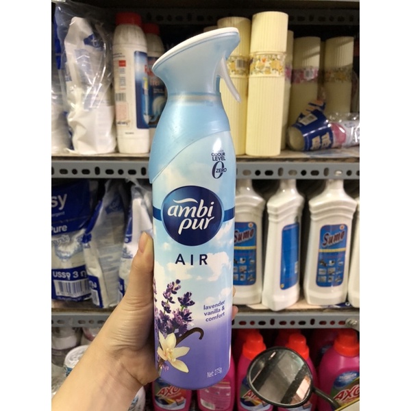 Nước xịt phòng cao cấp Ambi Pur hương hoa oải hương và vani chai 275g