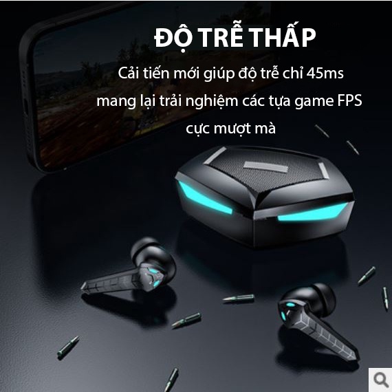 Tai nghe bluetooth gaming p36 tai nghe tws gaming pro - có mic , độ trễ cực thấp 0.045s