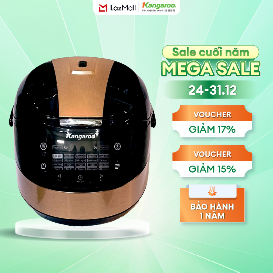   BH 1 Năm  Nồi cơm điện tử Kangaroo 1.8 lít KG18DR8 - Hàng chính hãng 