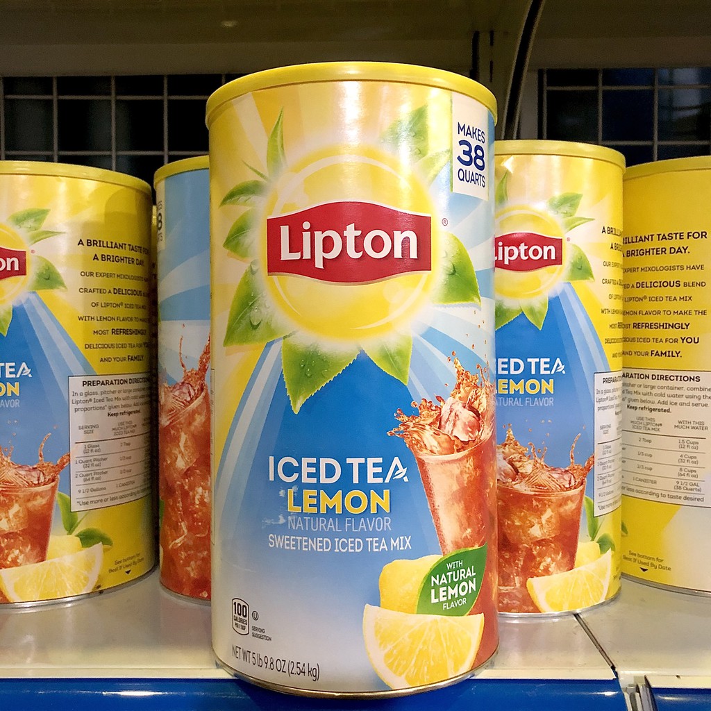Bột Trà Chanh Lipton Iced Tea Lemon 2,54kg Mỹ