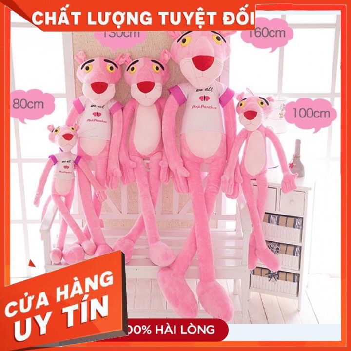 Gấu Bông Báo Hồng Pink Panther Siêu Ngộ Nghĩnh Size 60cm (không áo)