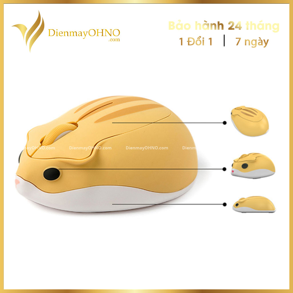 Chuột không dây máy tính laptop akko hamster wireless - chuột pc máy tính không dây cho laptop cute wireless mouse chính hãng - điện máy ohno