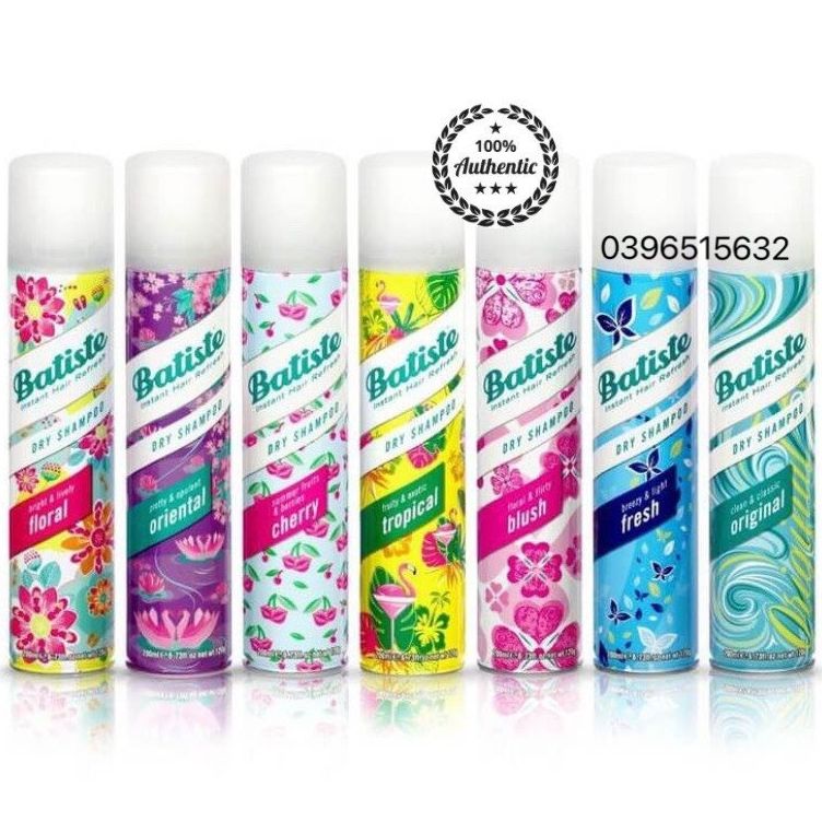 Dầu Gội Khô Batiste Dry Shampoo 200ml