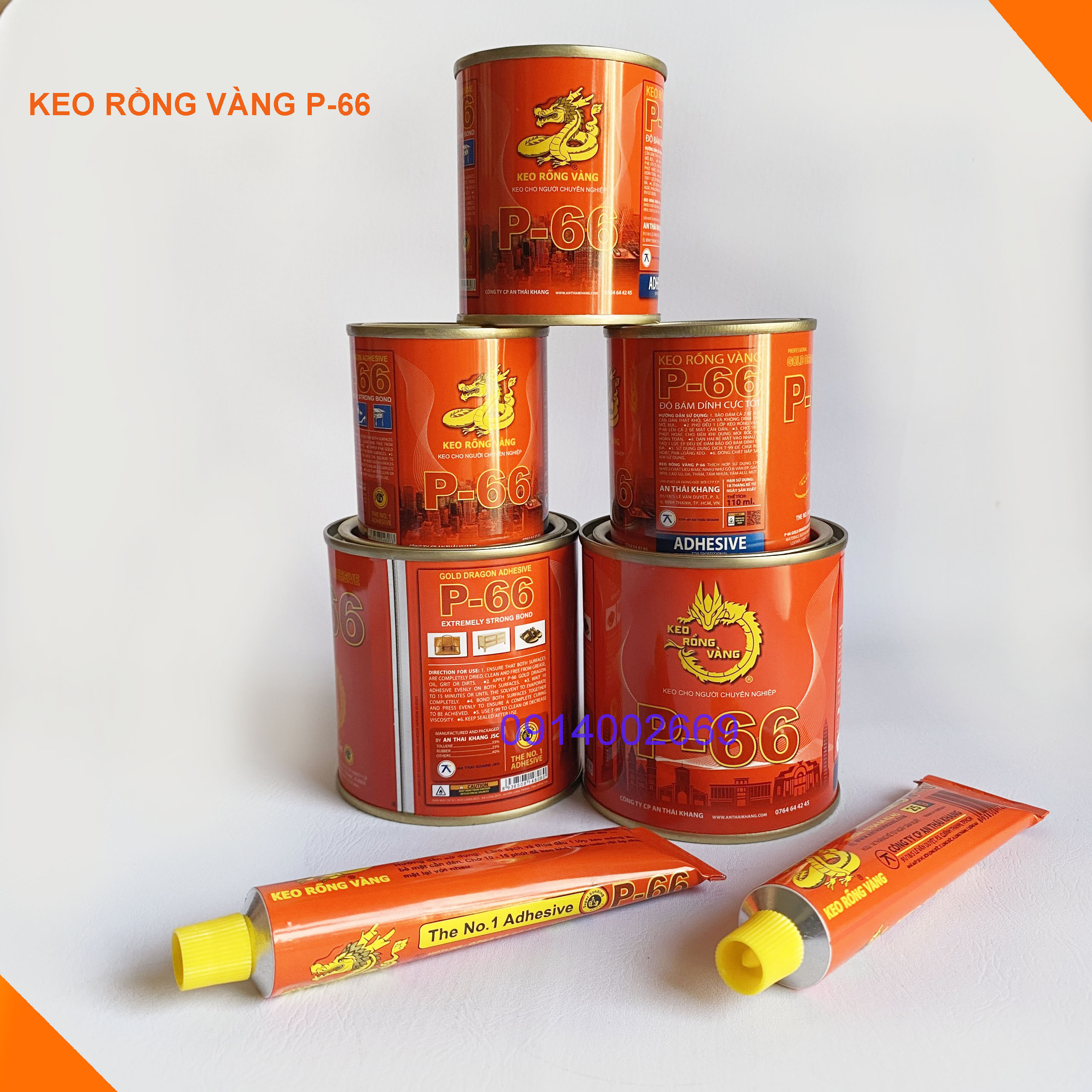 [Hàng Chính hãng] Keo Rồng Vàng P-66, Keo Dán Đa Năng, Keo Dán Giầy Dép, Keo dán da, keo siêu dính chuyên dùng dán da simili, dán ghế sofa, dán yên xe, dán loa