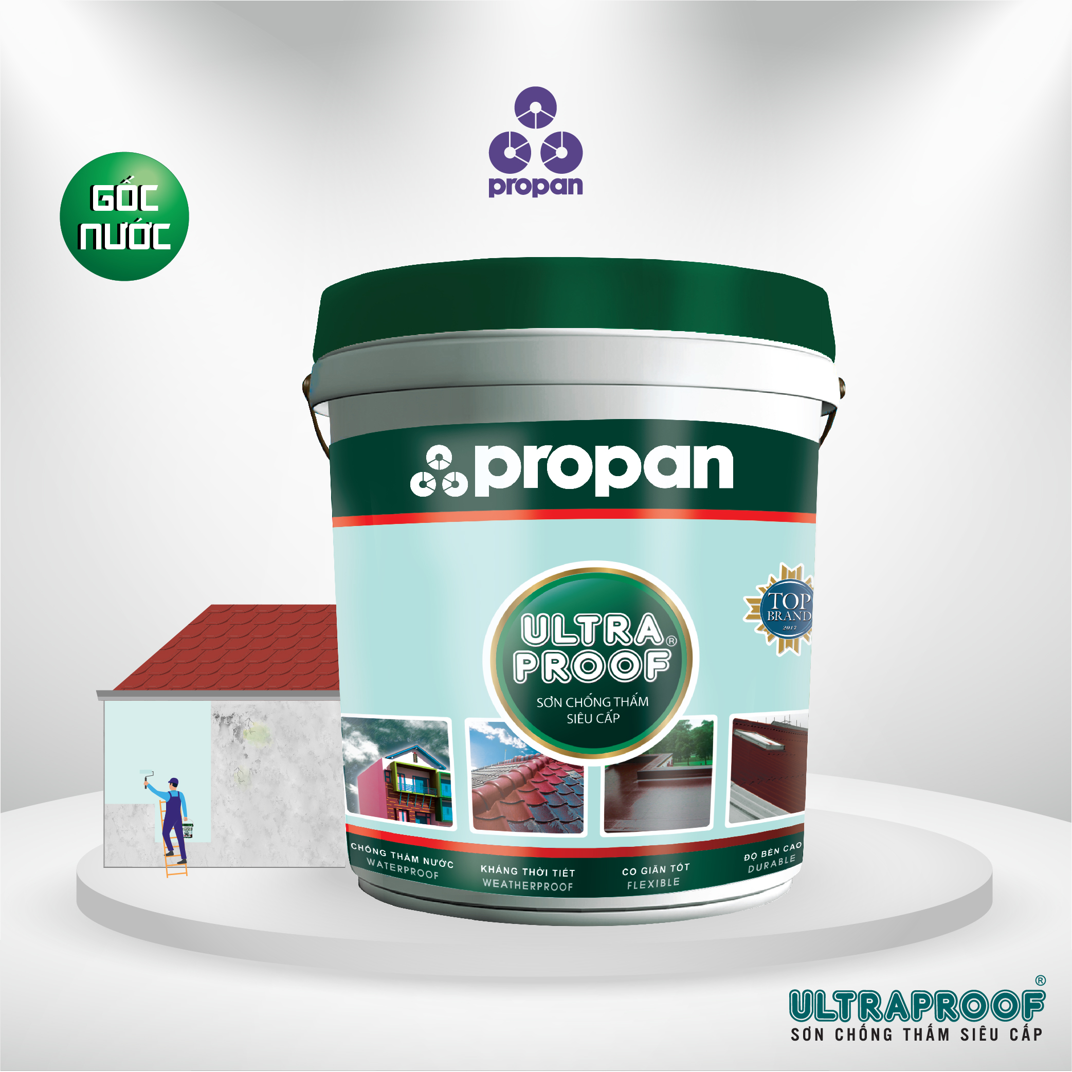 Propan - ULTRAPROOF - UPR-960 - Sơn Chống Thấm Siêu Cấp - 20 kg