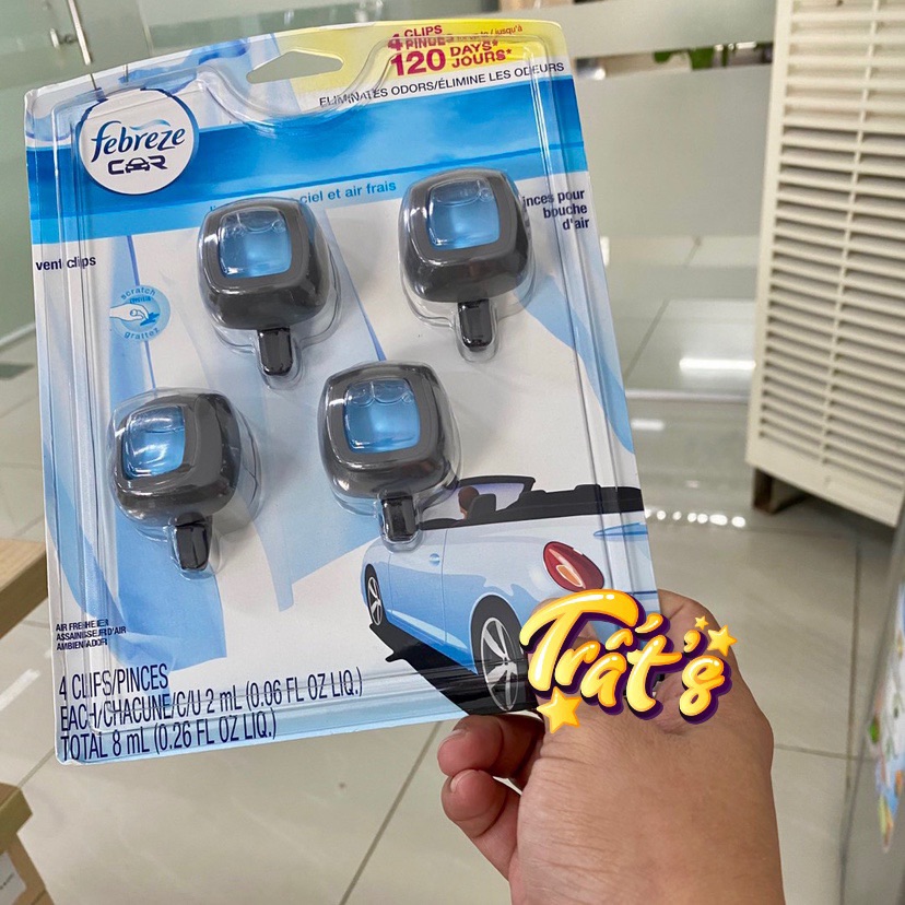 Set 4 cái Nước Hoa Thơm Xe Hơi FEBRERZE USA