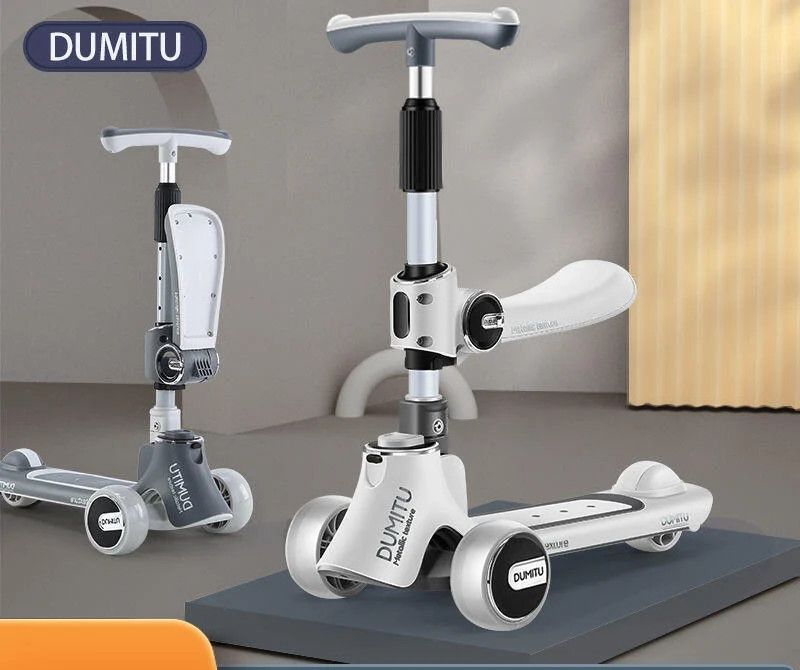 [CHÍNH HÃNG] Xe trượt scooter Dumitu cao cấp - Xe trượt scooter 3 bánh cho bé chính hãng - Tải trọng 100kg, phùi hợp cho bé từ 1-12 tuổi